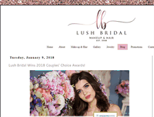 Tablet Screenshot of lush-bridal.com